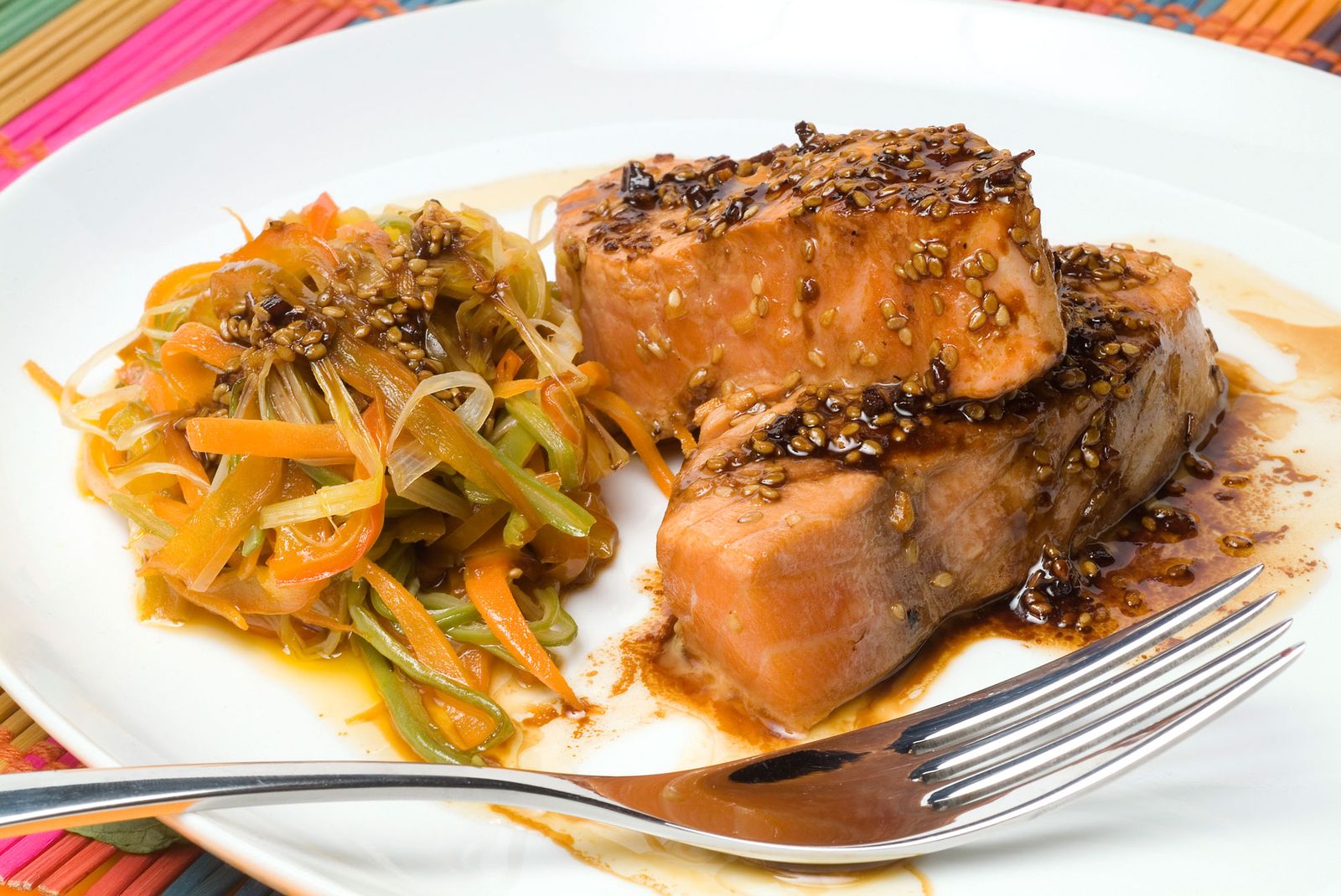 salmon al horno con soja y sesamo xl