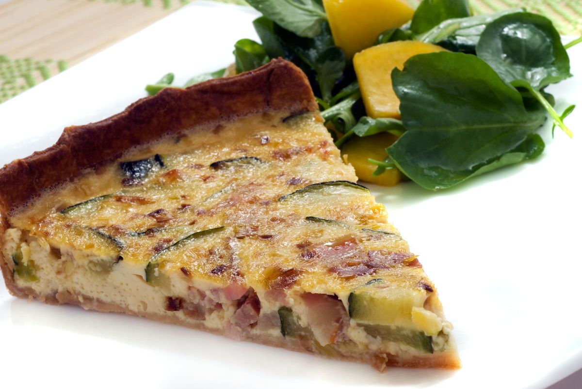 Quiche de calabacin y bacon xl