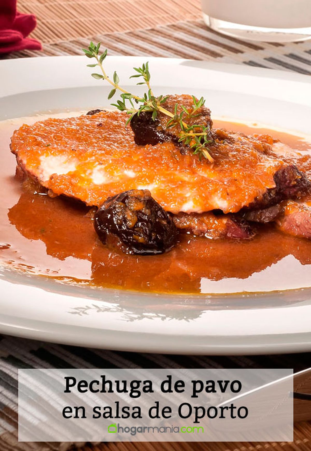 pechugas pavo salsa oporto pin