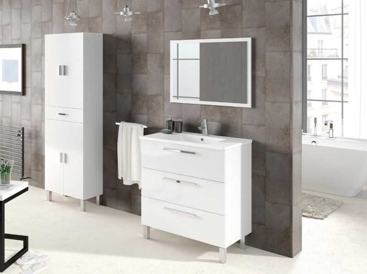 Mueble con lavabo y espejo Athenea.