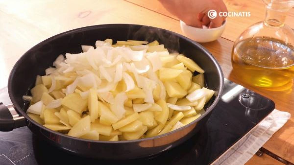 tortilla de patata vegana  paso 1