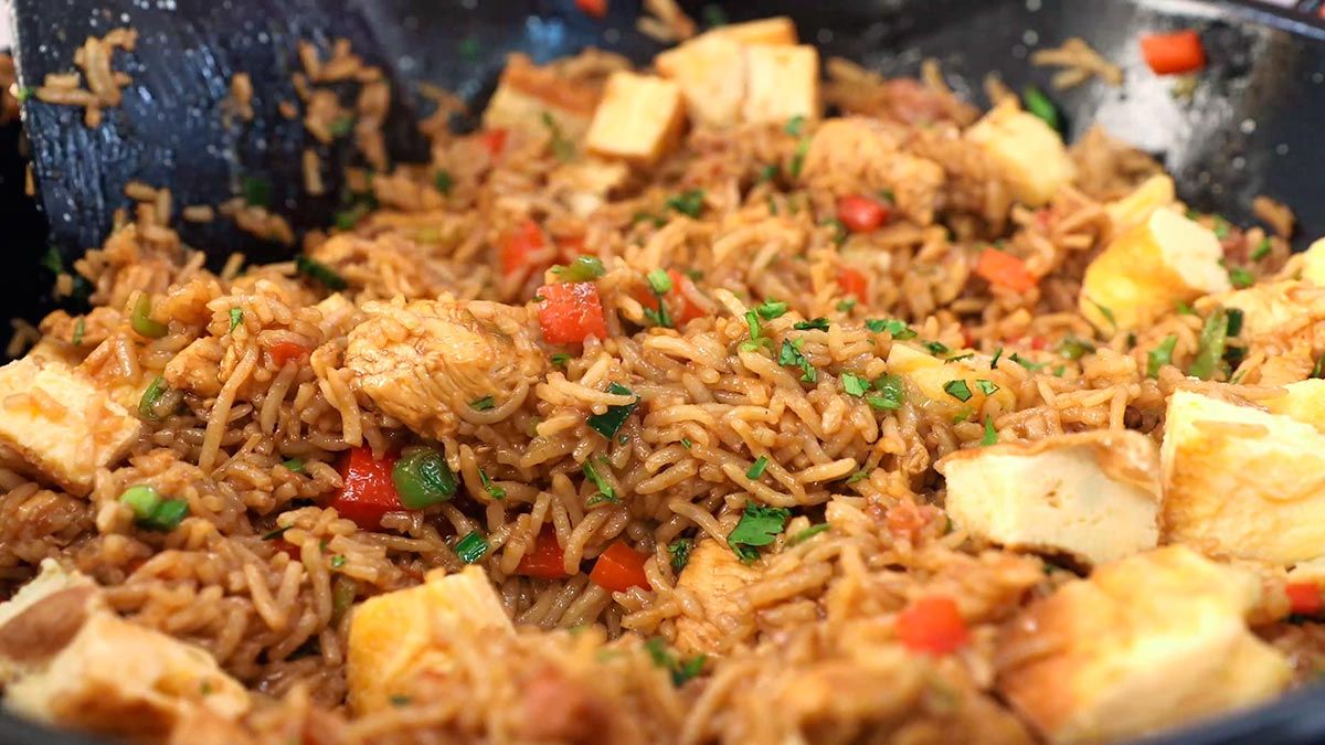 Receta de arroz chaufa  paso 6