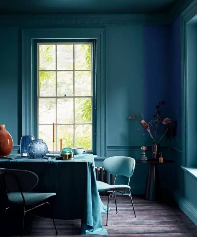 Color drenching tendencia decorativa para pintar la casa 3