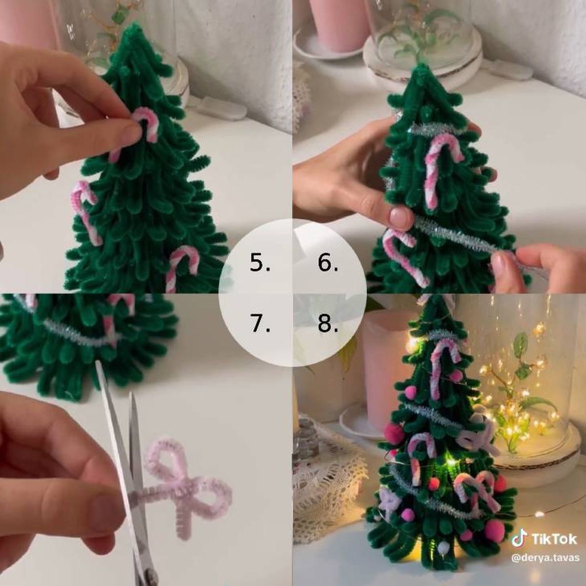 arbol navidad limpiapipas paso paso 2