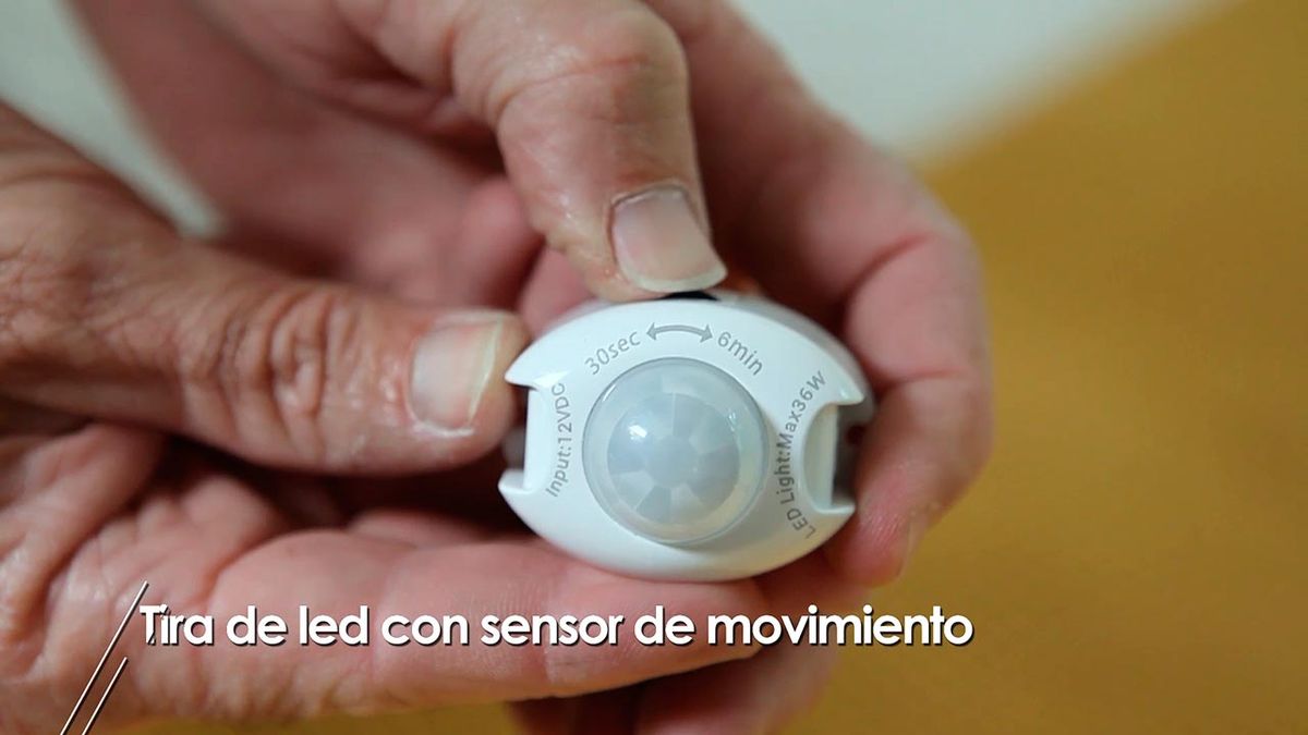 Como instalar tira de led con sensor de movimiento paso 5