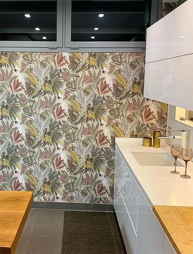 papel pintado tropical