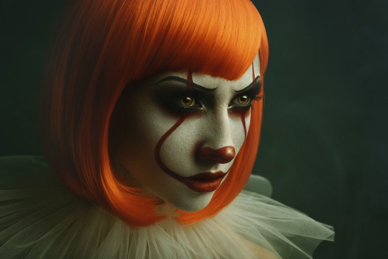 Ocultar tus emociones con el  maquillaje y una sonrisa inquietante