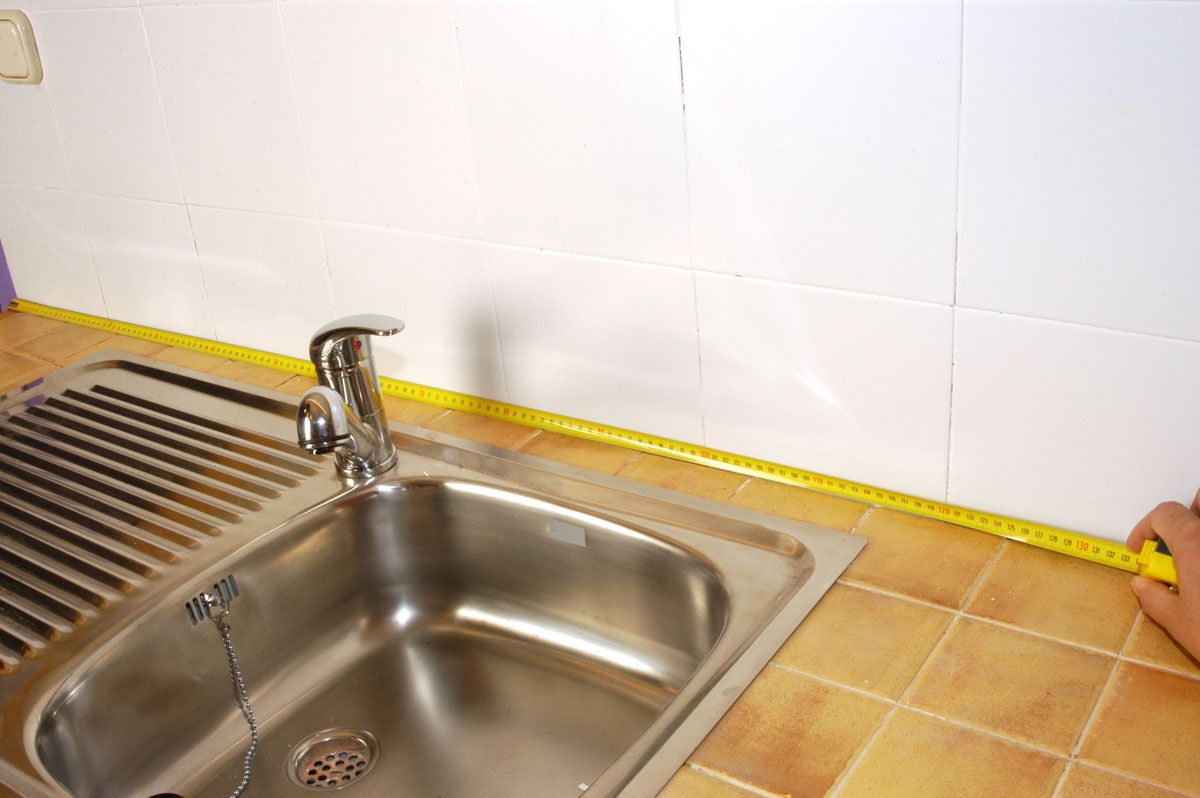 Colocación de copetes de cocina paso 2