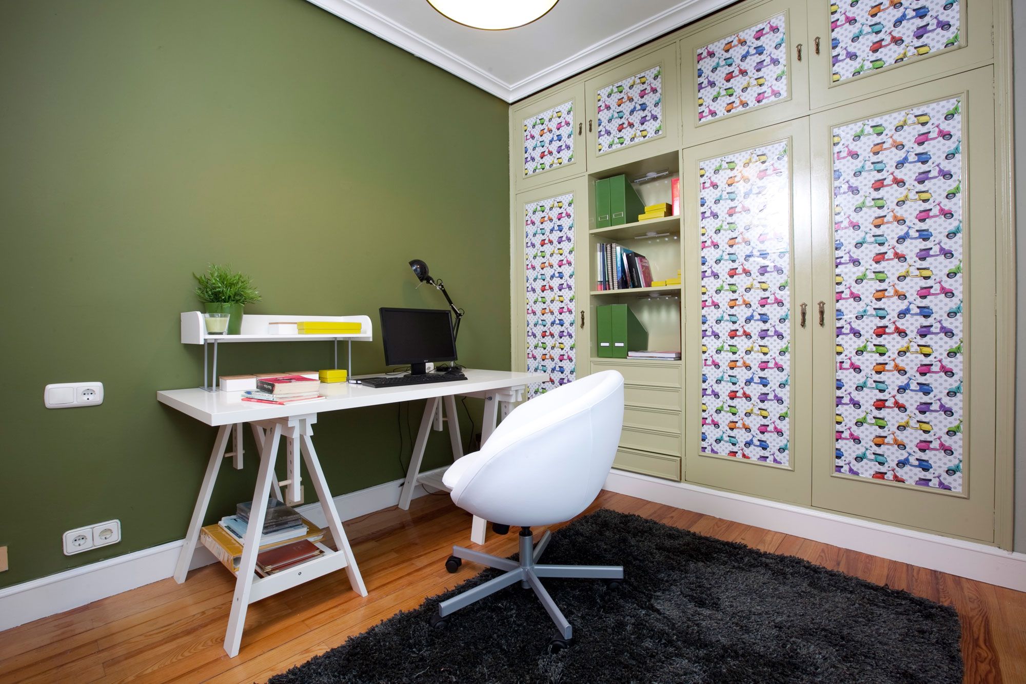 Decorar un estudio acogedor