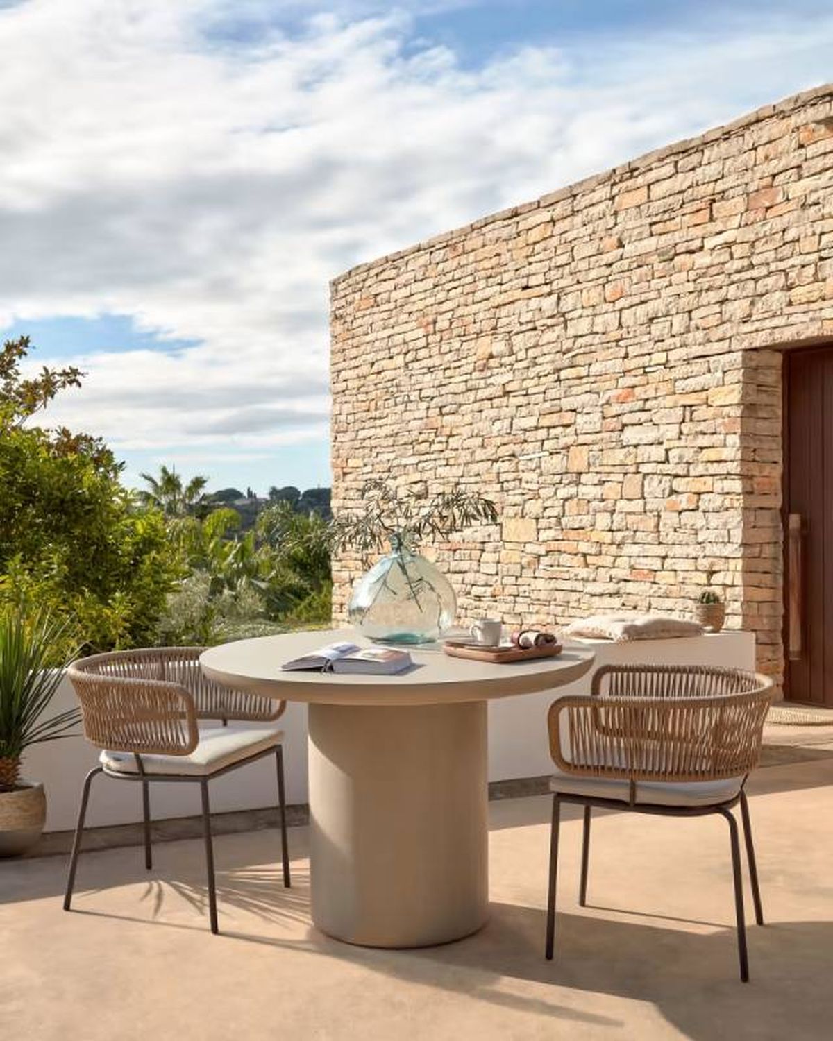 mesa redonda taimi kave home