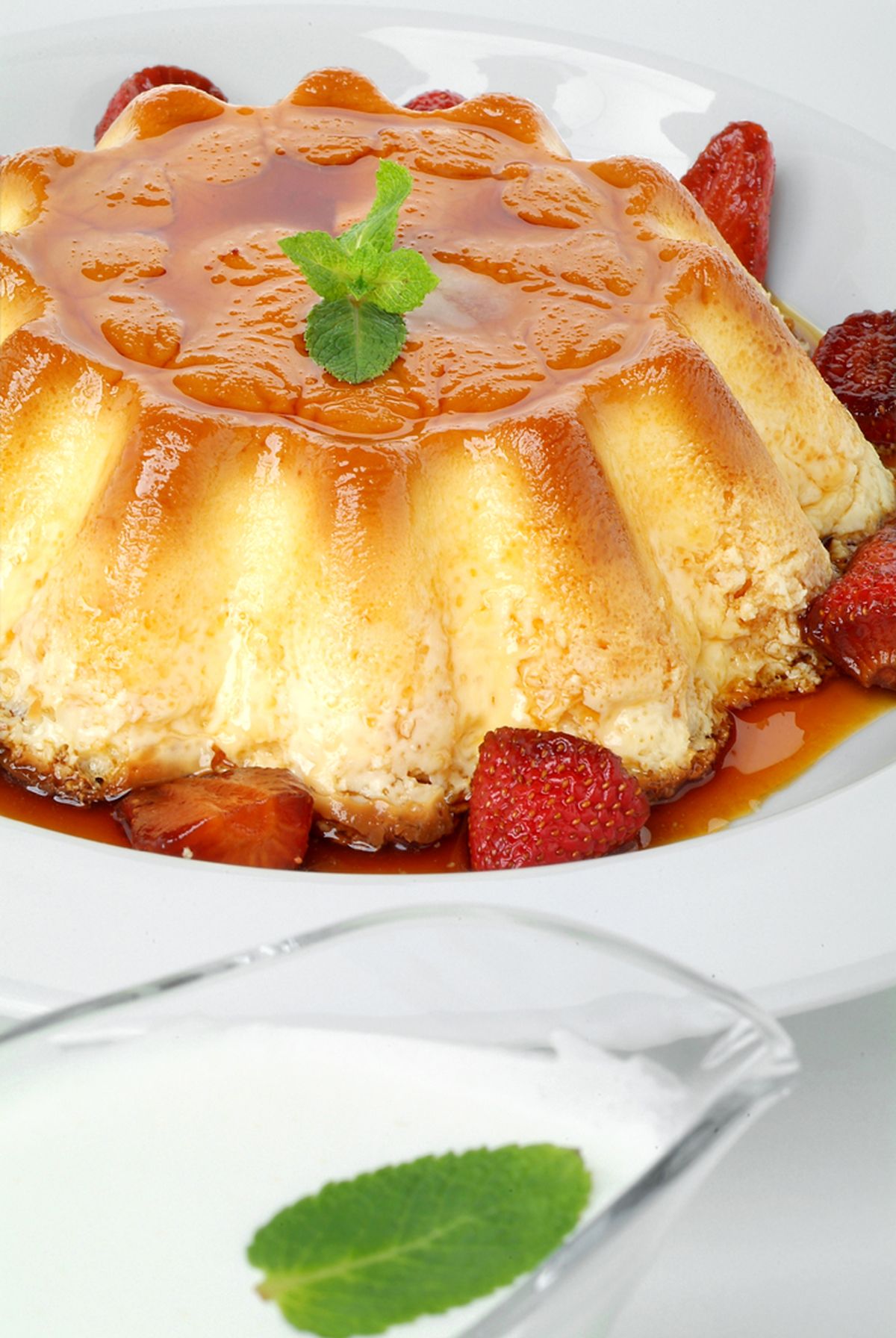 0035 flan de queso y miel