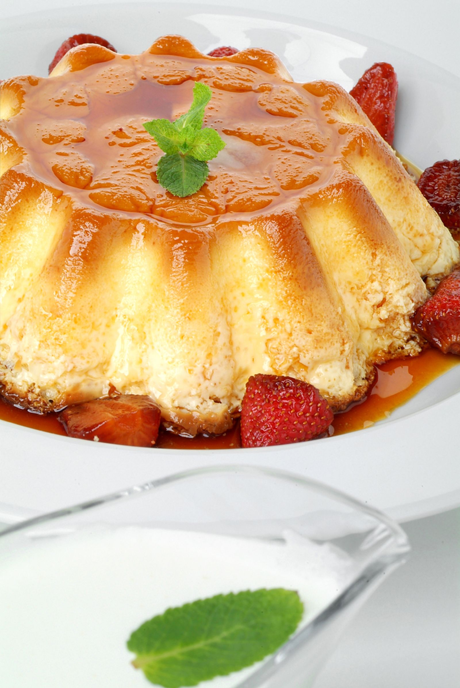 0035 flan de queso y miel