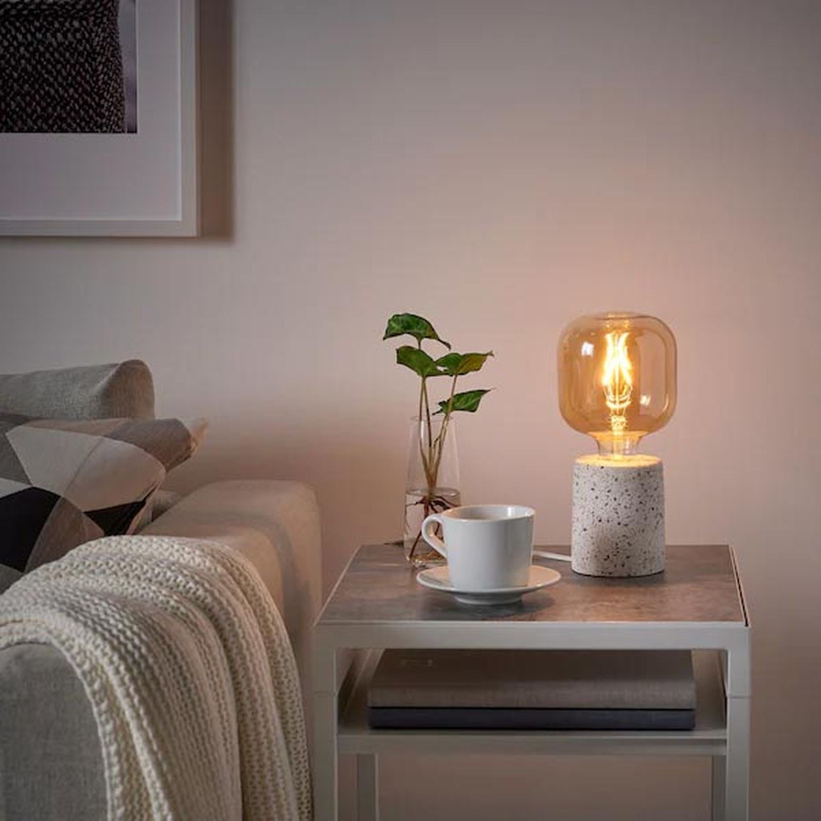 lampara de mesa terrazo LERSKIFFER ikea