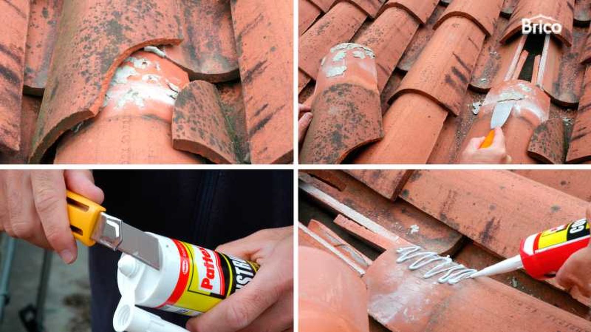 Pasos para cambiar una teja rota