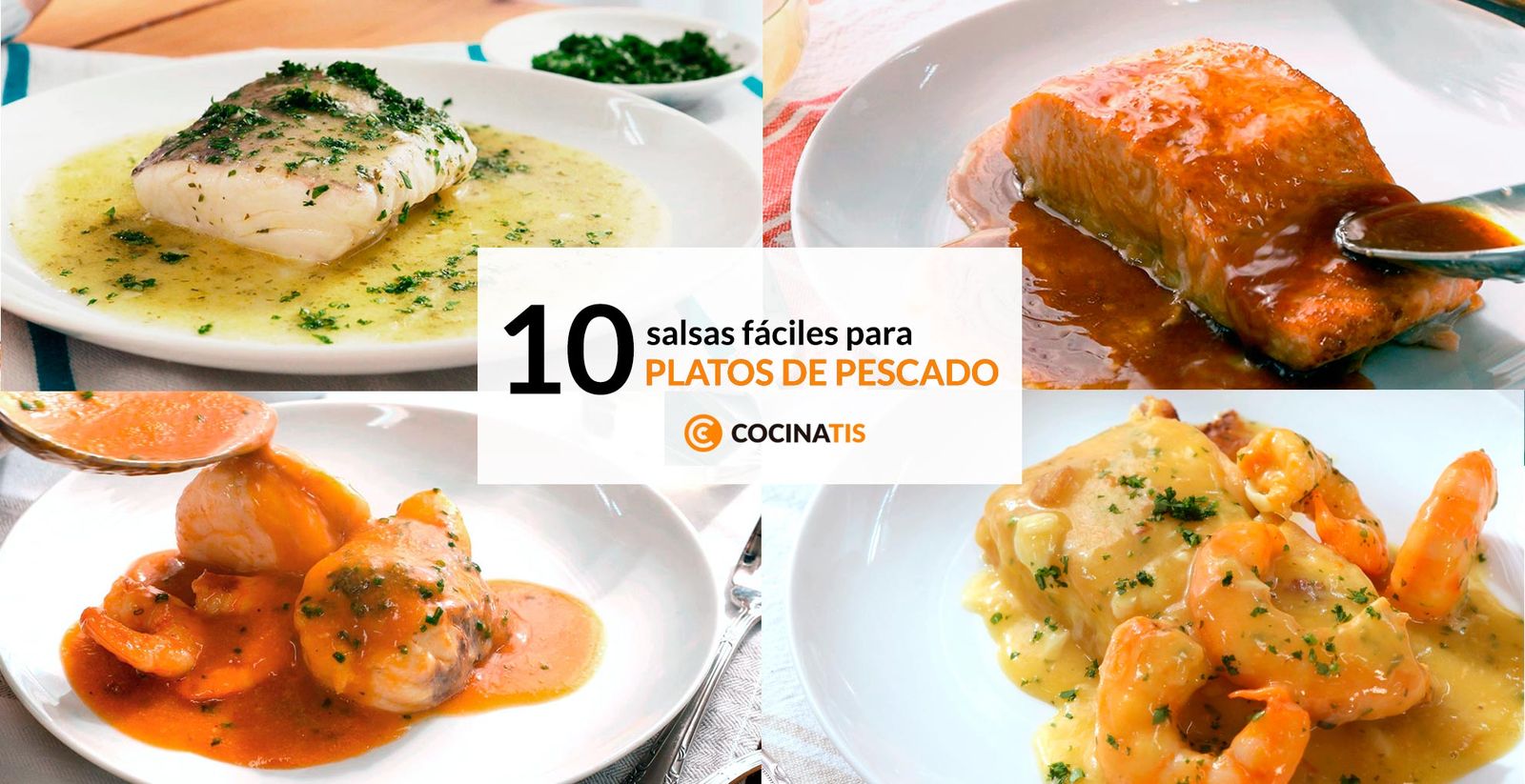 Recopilatorio de salsas fáciles para acompañar platos de pescado