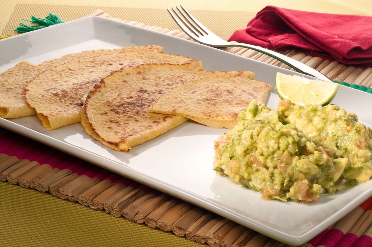 Quesadilla con guacamole xl