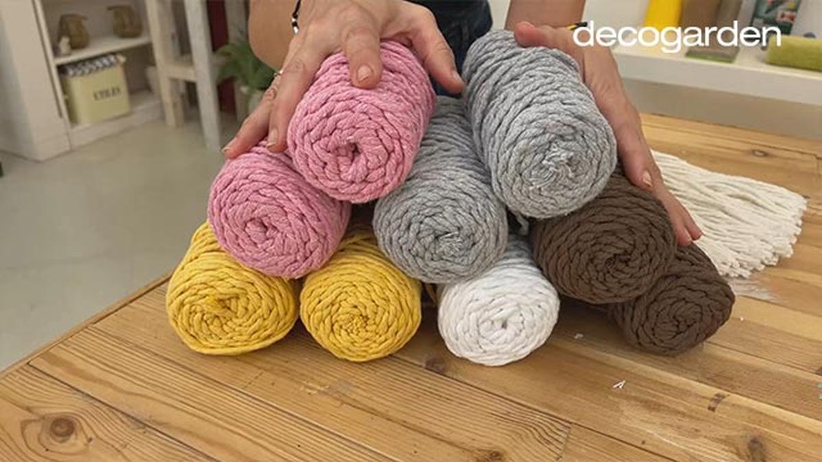 como hacer hojas de macrame paso 1