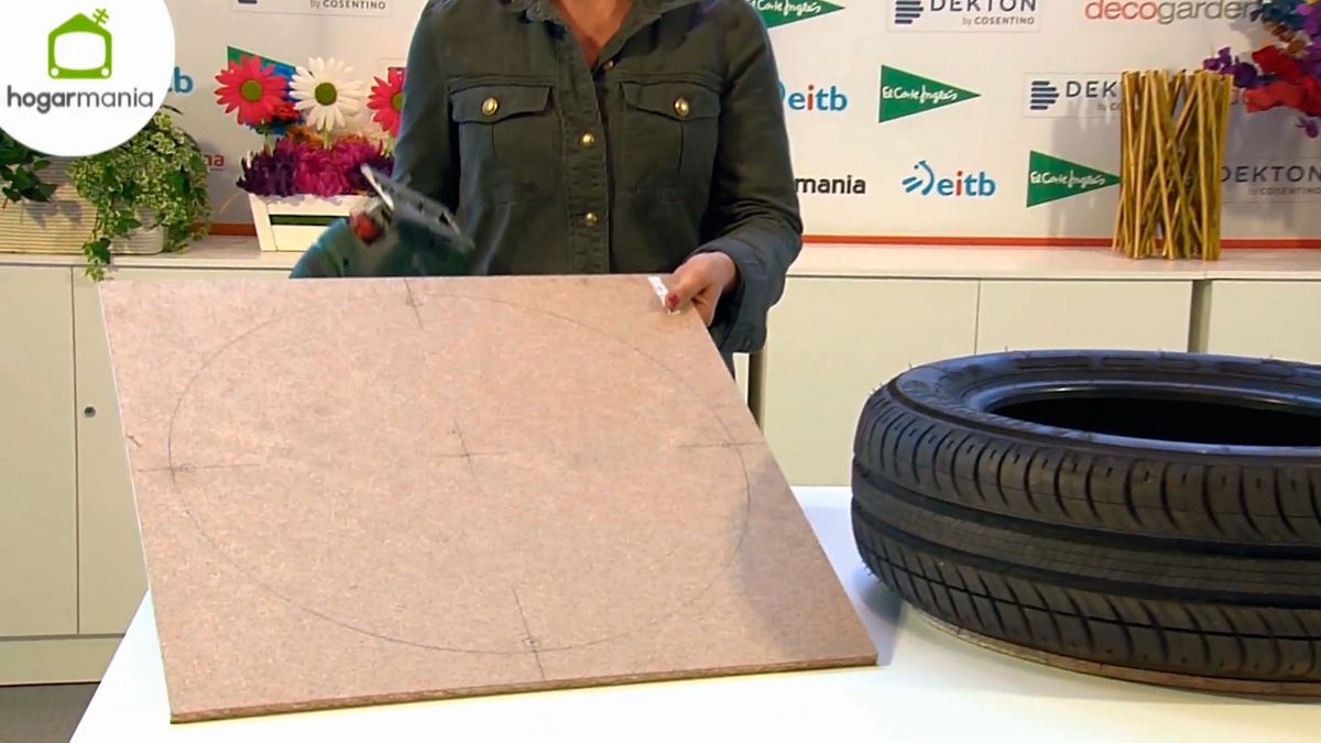 feria hogarmania manualidades puff neumatico cuerda paso1