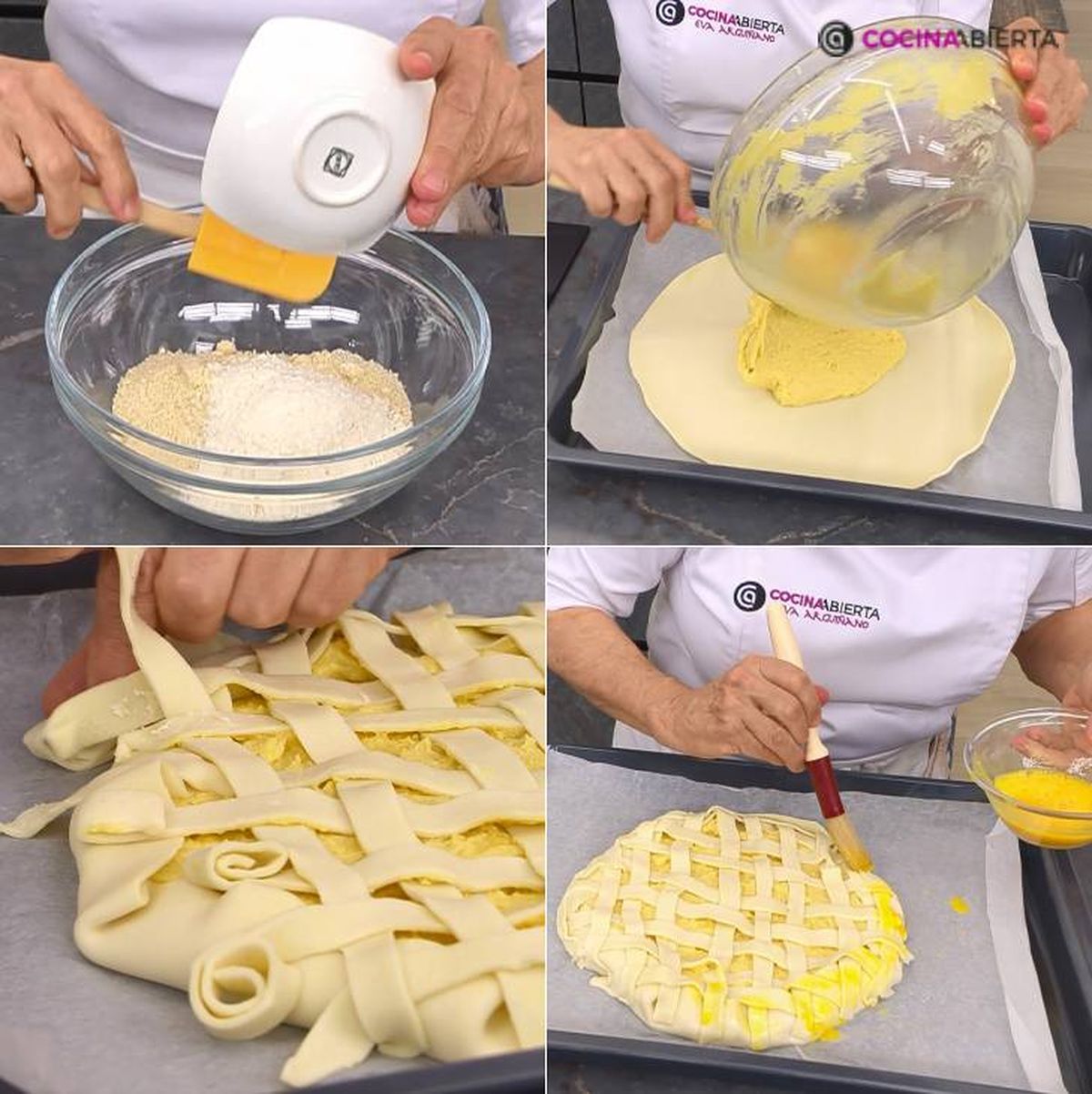 tarta franchipan pasos