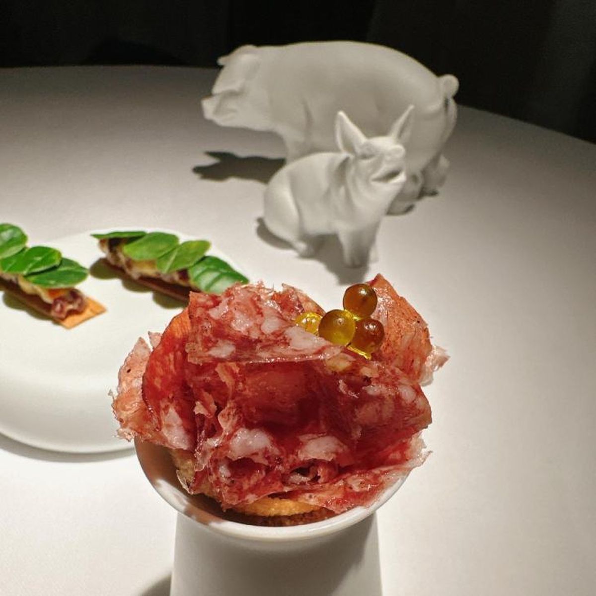 Uno de los platos del menú degustación del restaurante Atrio