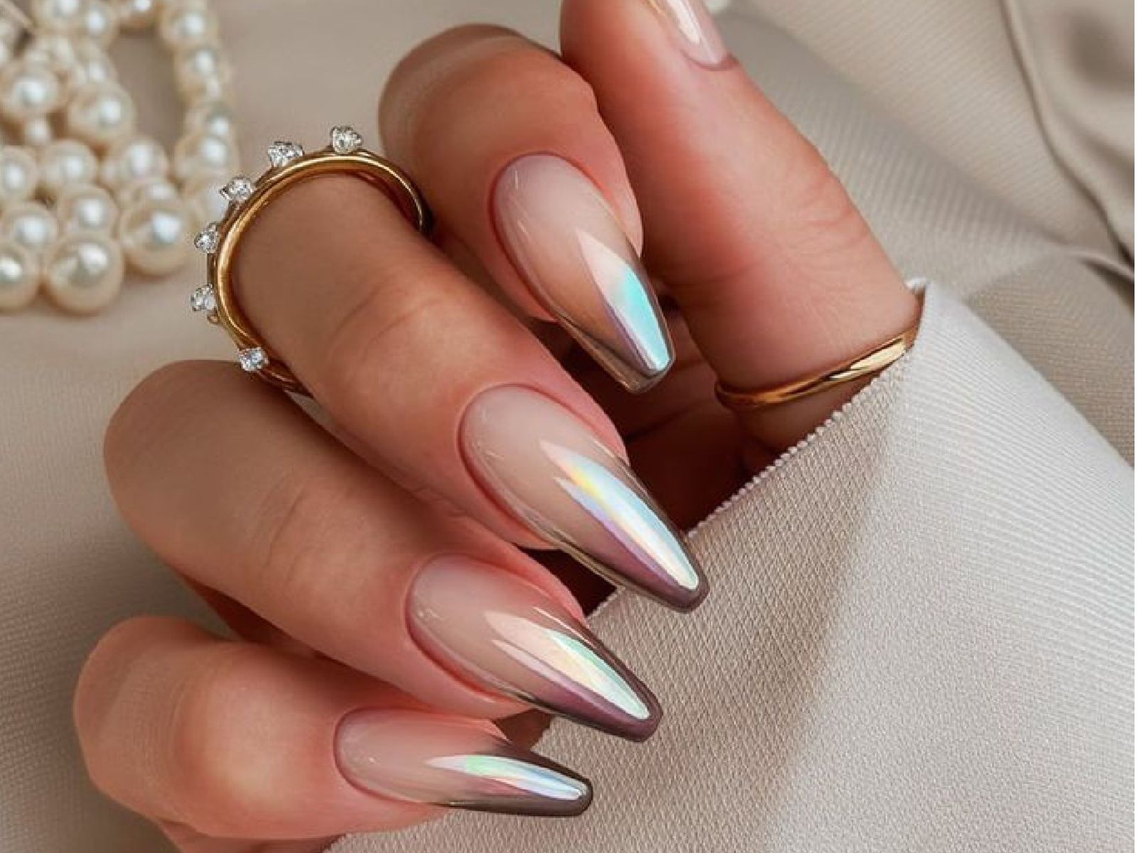 Manicura chrombré