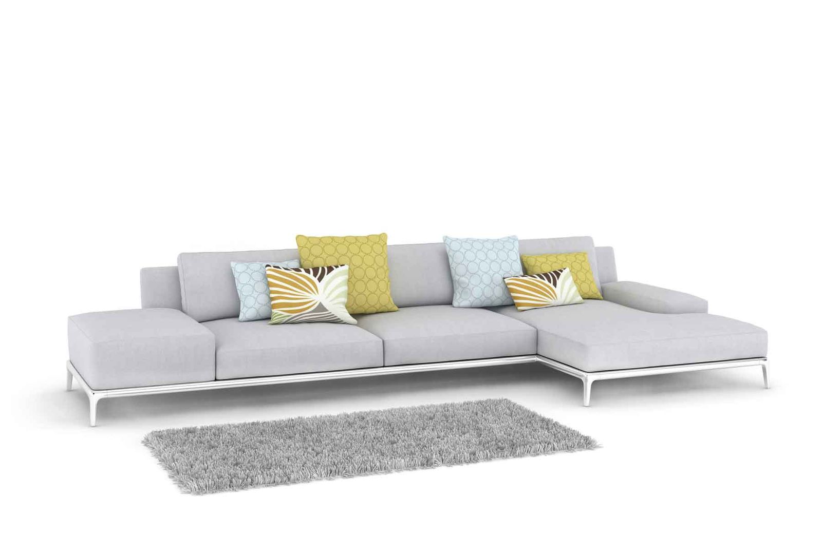 Sofá de color gris para el salón 6