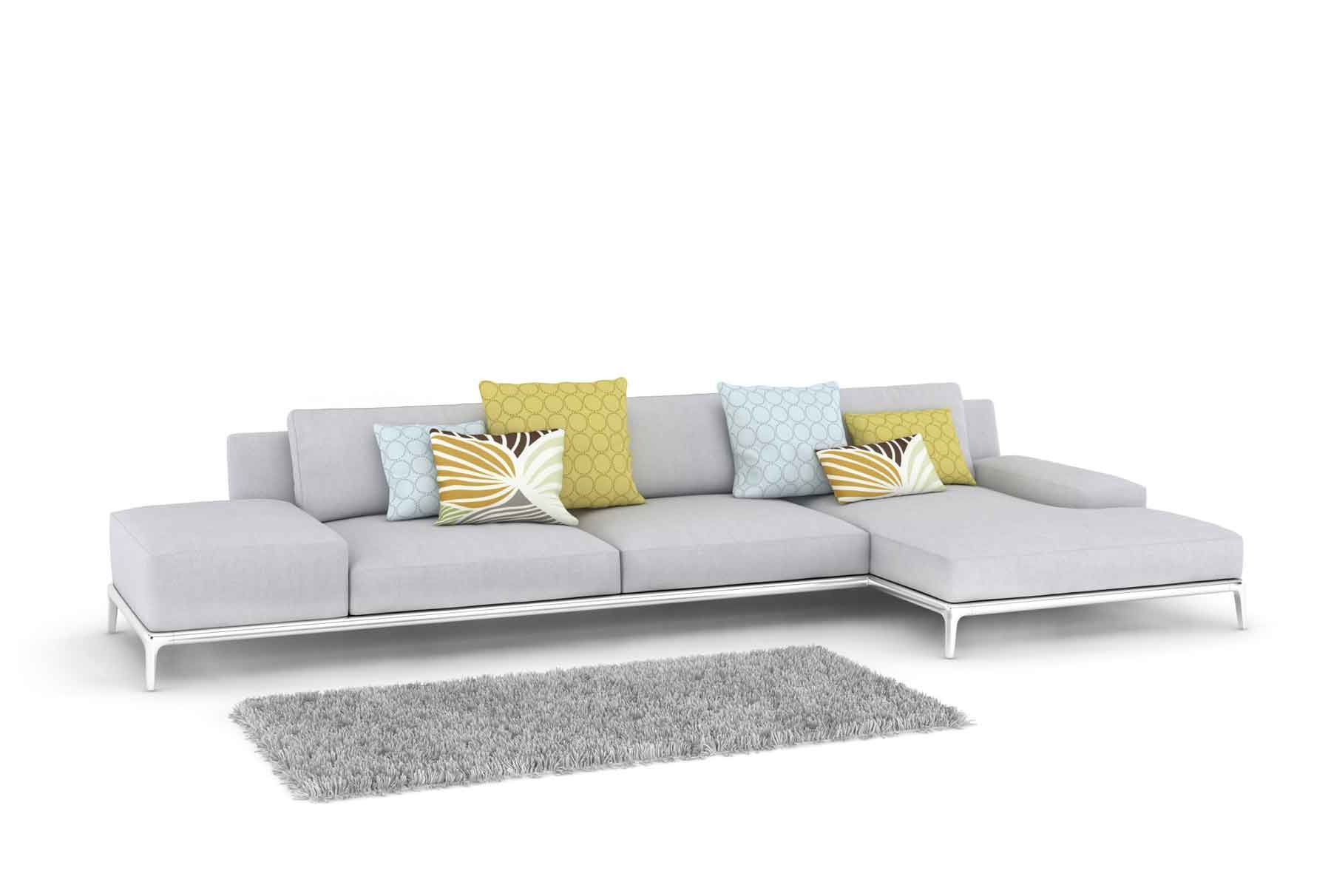 Sofá de color gris para el salón 6