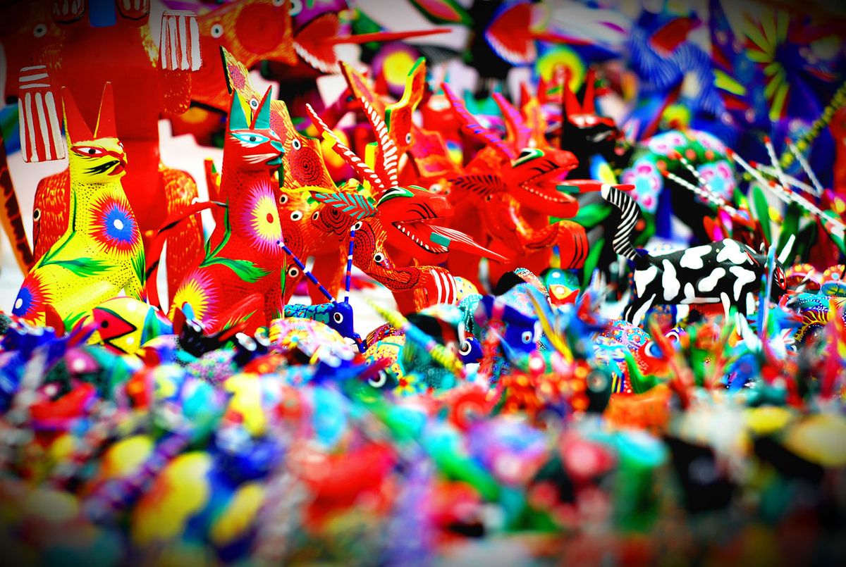 artesania dia de muertos alebrijes