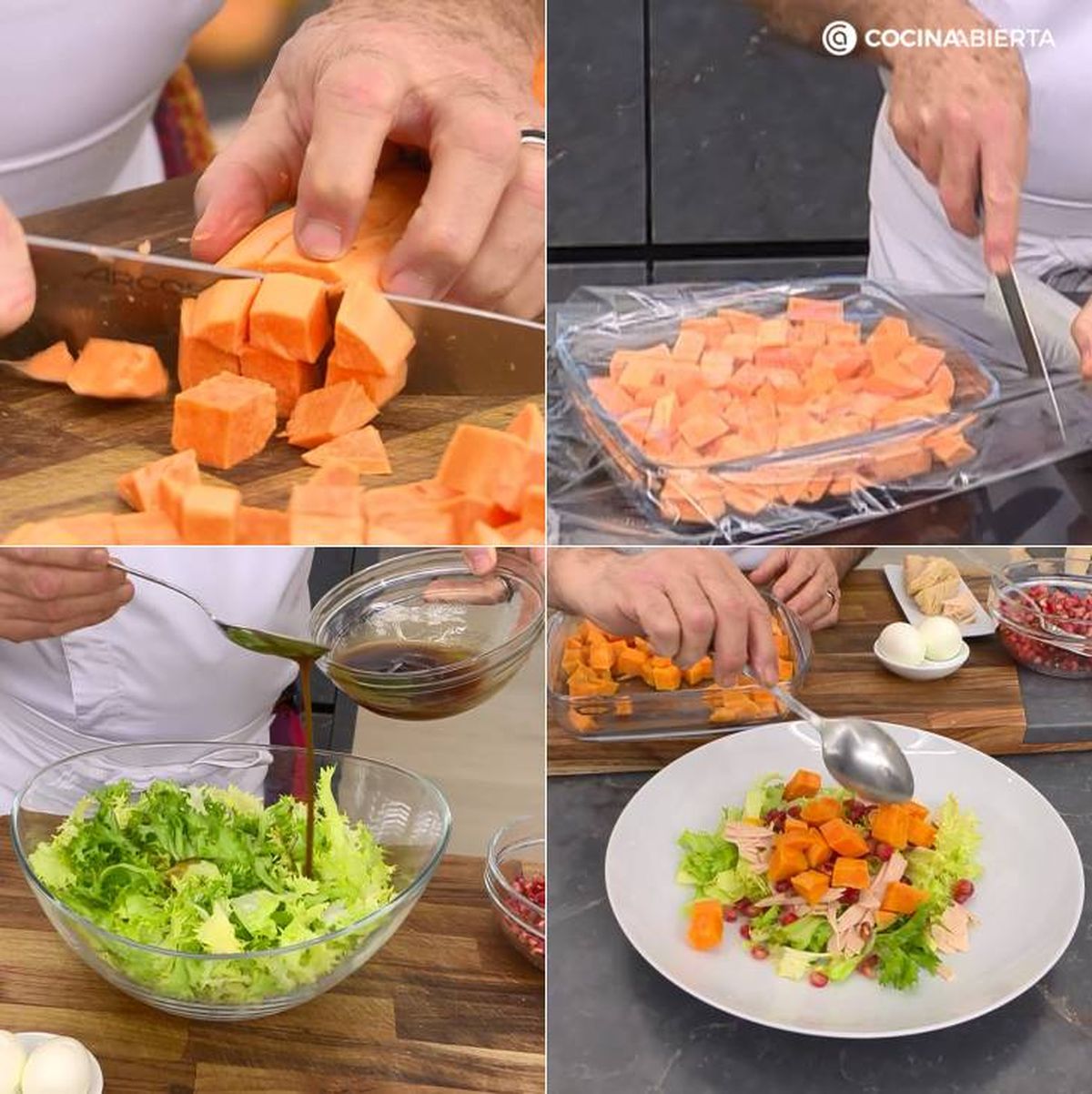 ensalada boniato pasos