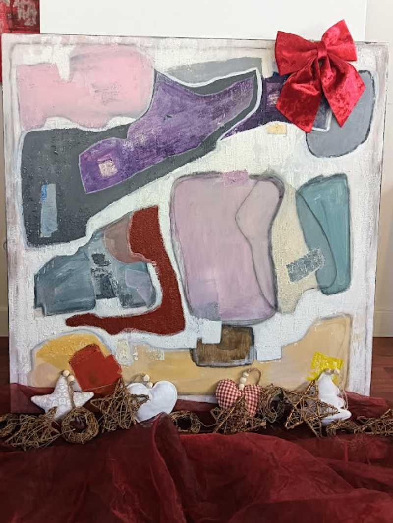 Cuadro La vida es un puzzle de Lola Castillejos para regalar en Navidad.