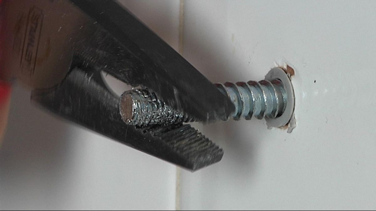 Extracción de varilla roscada paso 1