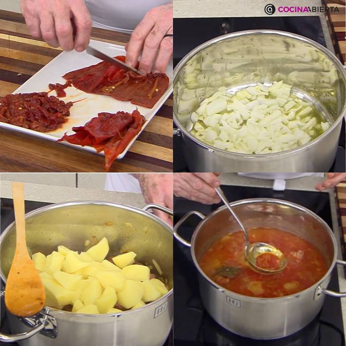 patatas guisadas receta pasos