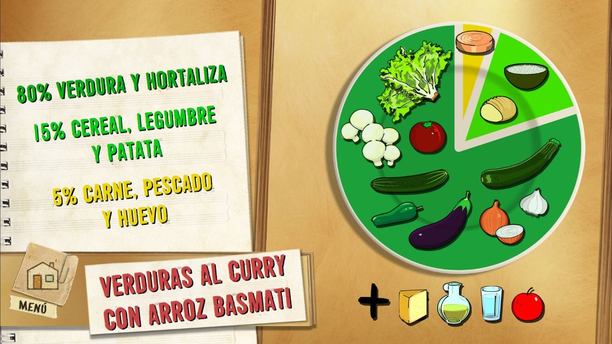 6160 1 Verduras al curry con arroz basmati plato