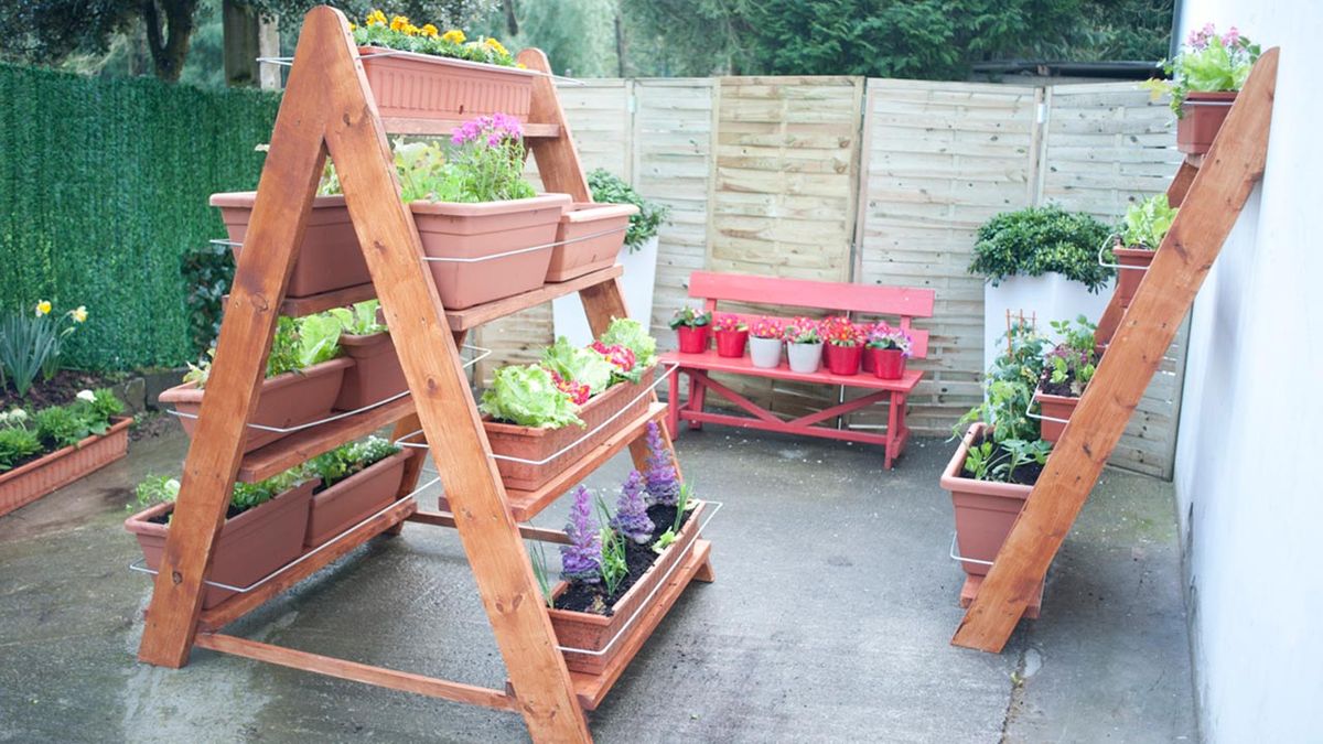 Crear una escalera para huerto