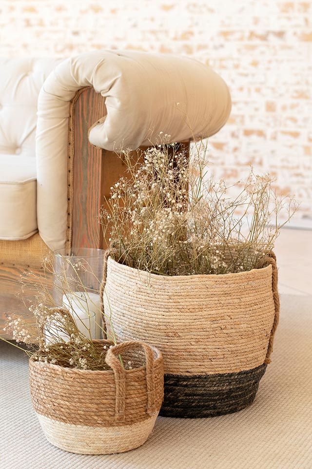 decorar flores preservadas sofa