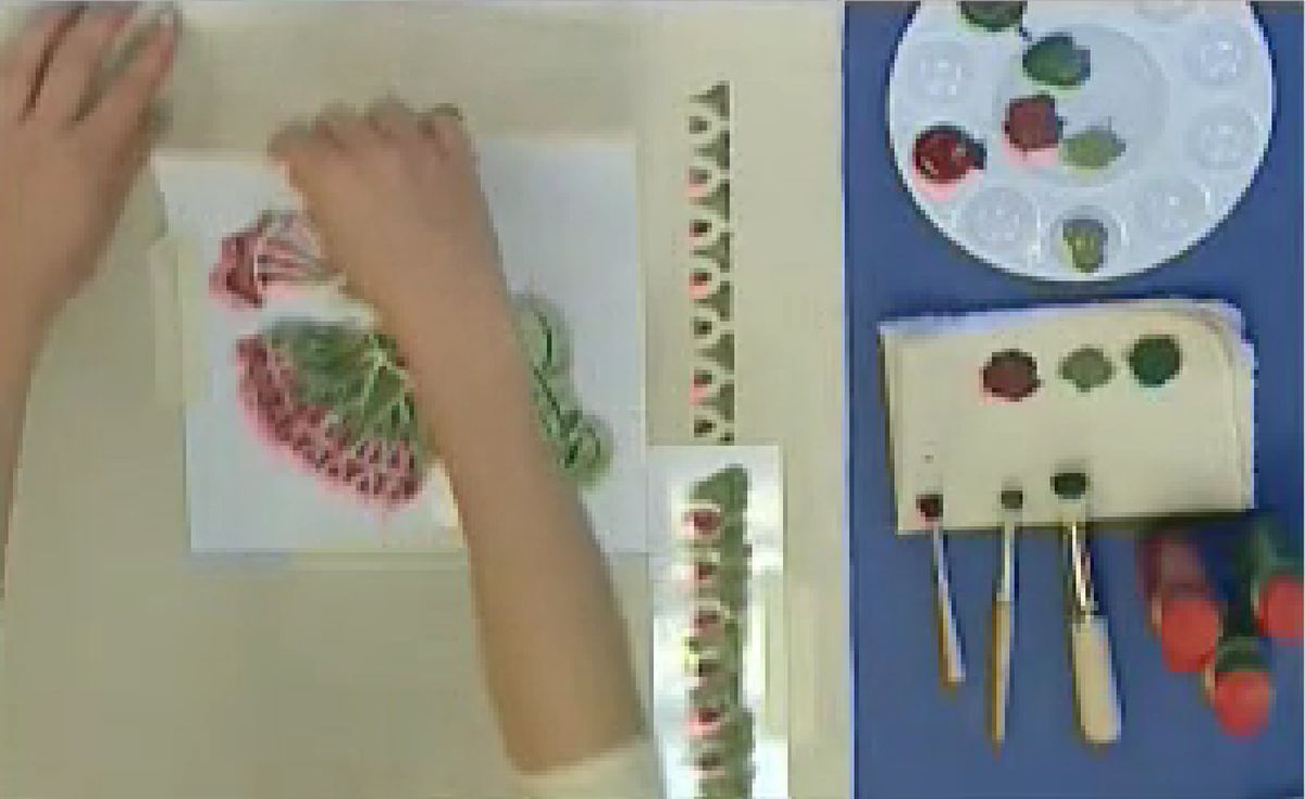 Estarcir sobre tela p5