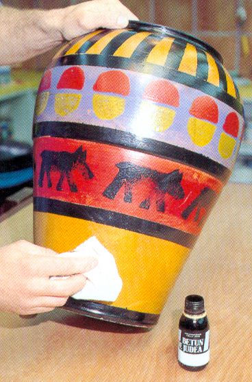 Decoración de tinaja o vasija paso 8