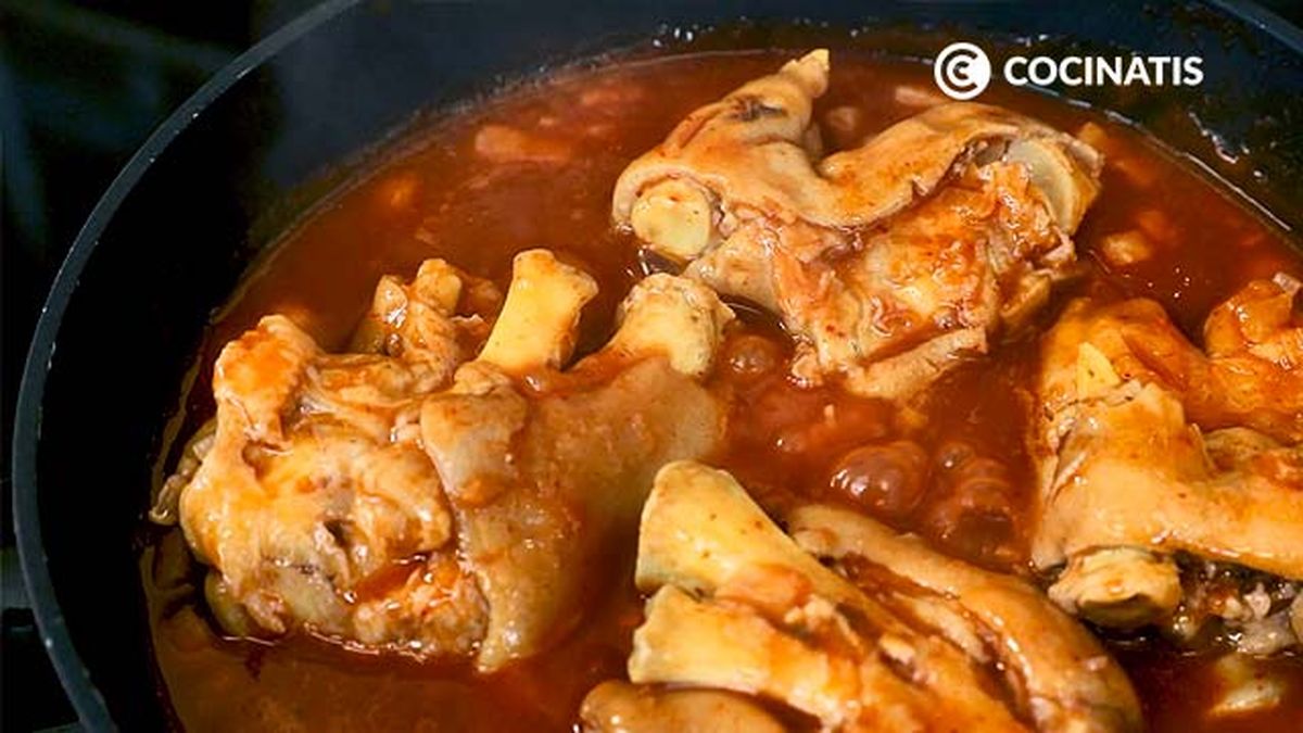 Receta de manitas de cerdo  paso 4