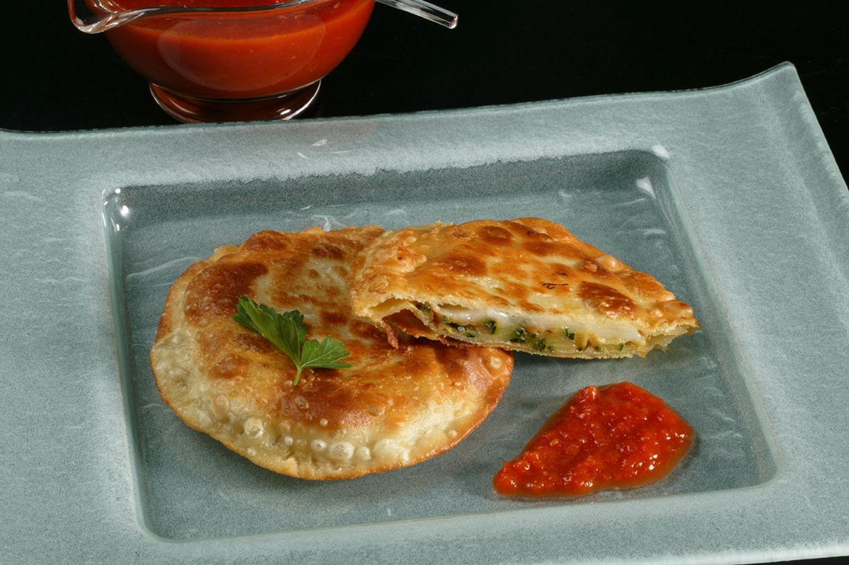 Discos de calabacín y queso