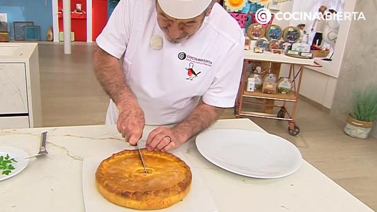 empanada gallega de parrochas receta karlos arguinano karl67680320 paso7