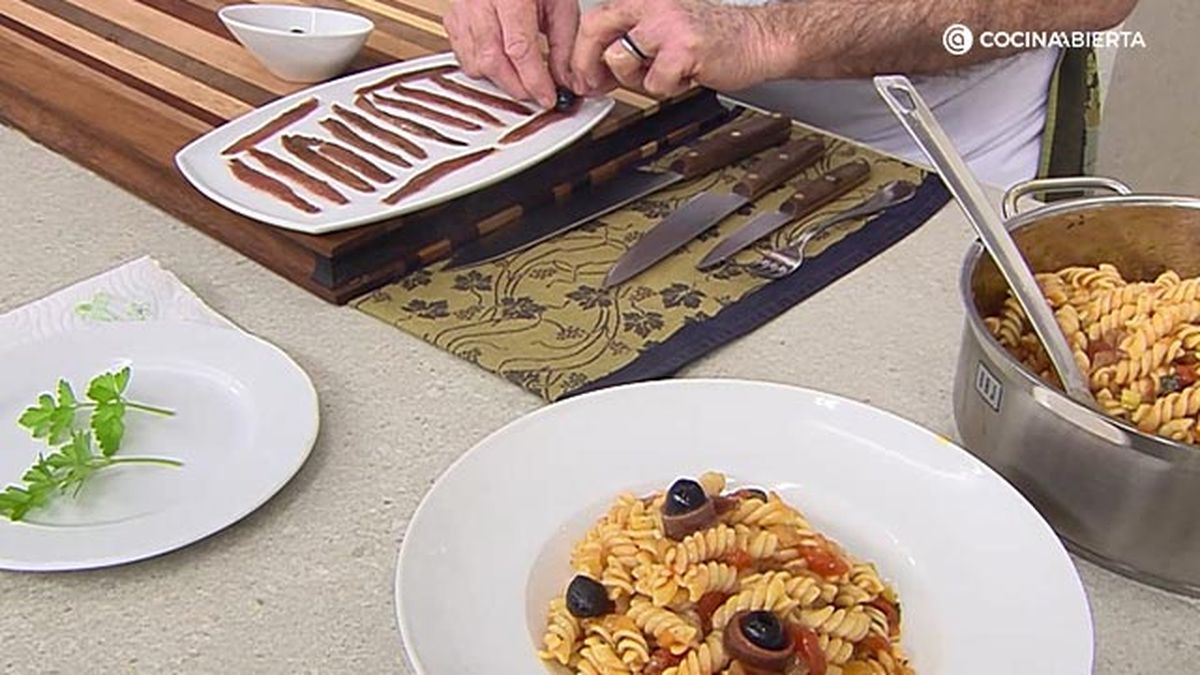 receta espirales pasta sofrito anchoas ka paso 5