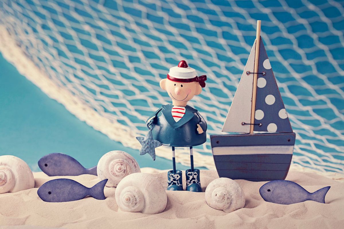 Decorar mesa de postres o cumpleaños de estilo marinero   figuras