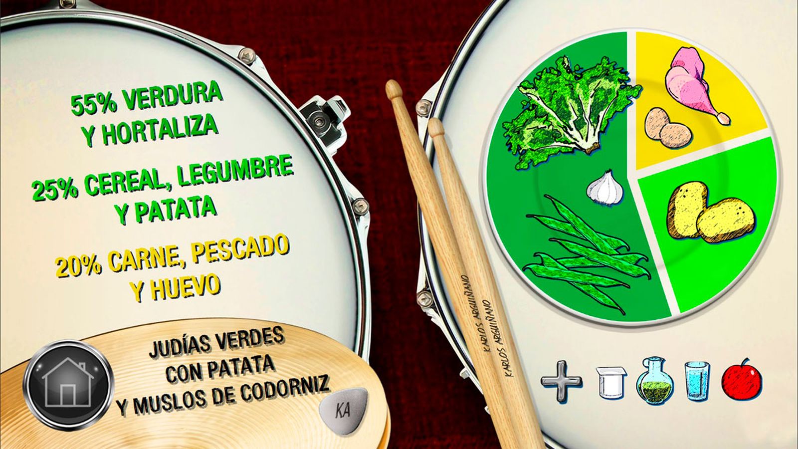 judias codorniz plato