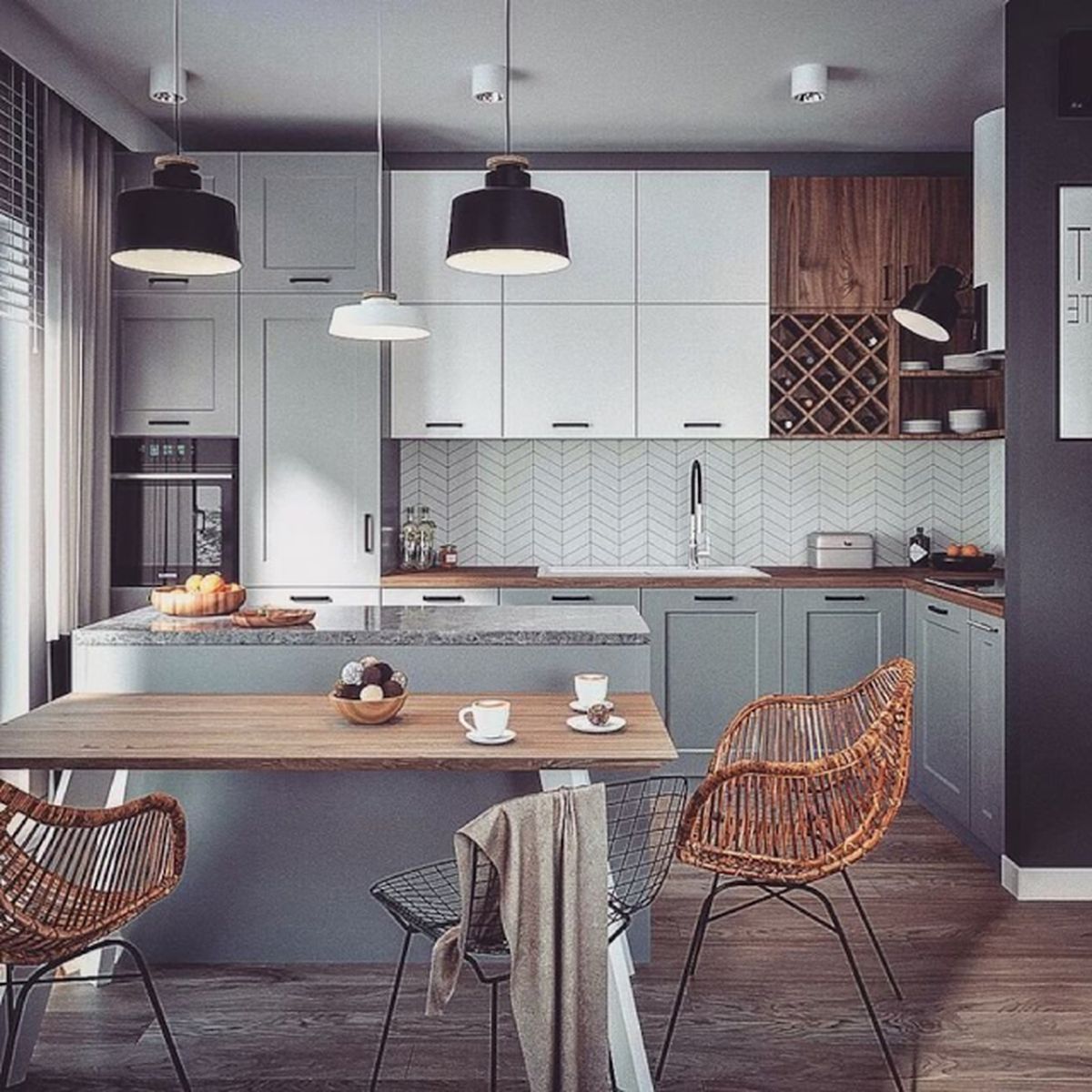 Cocinas pequeñas abiertas al salón espacios luminosos, versátiles y multifuncionales 5