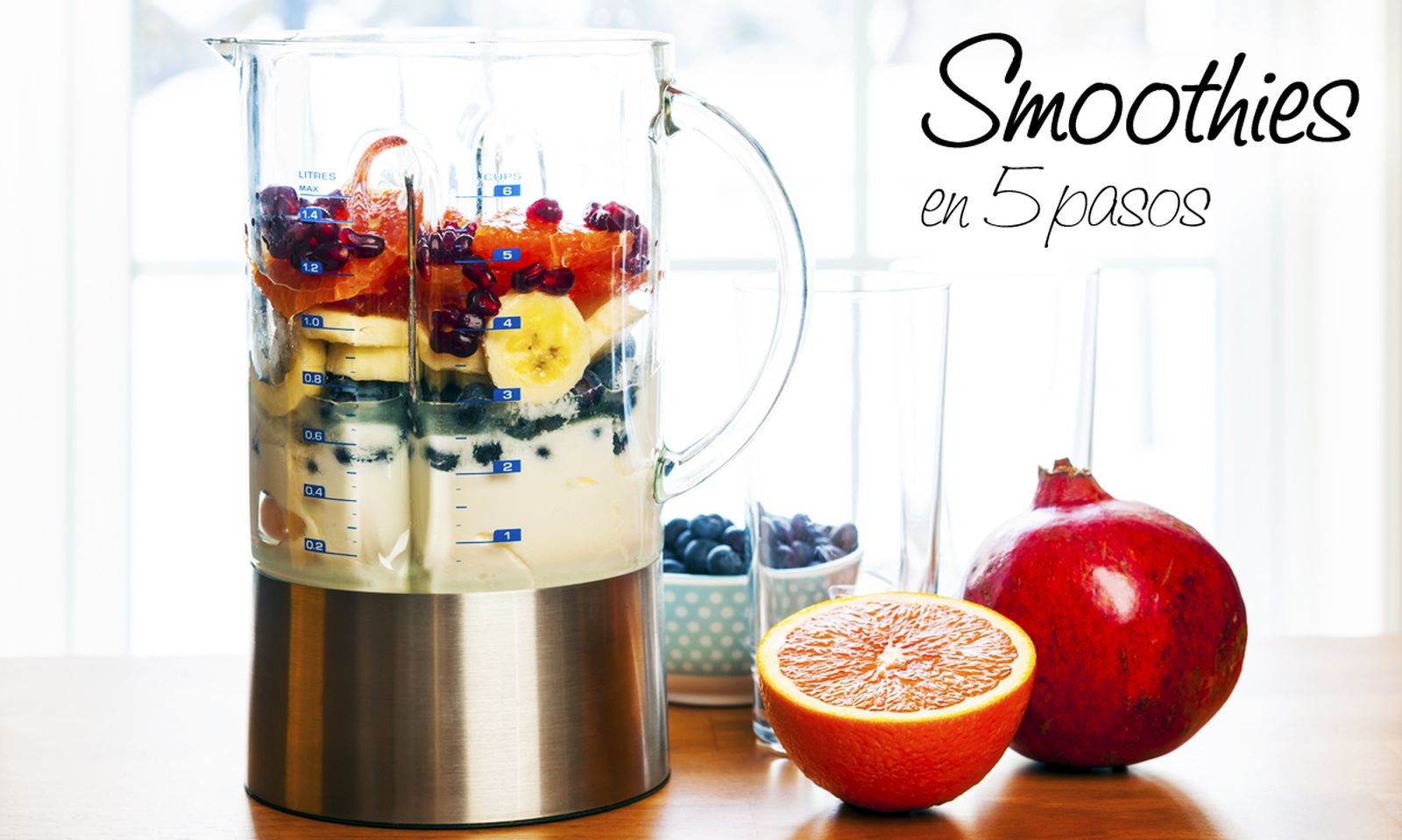 preparar smoothies en 5 pasos xl