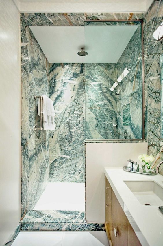 bano marmol verde