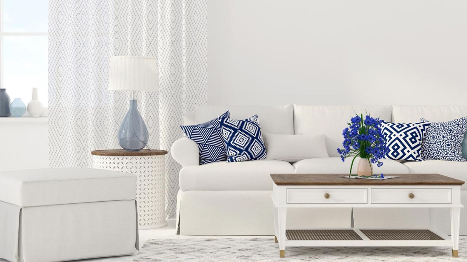 decora sofa cojines geometricos
