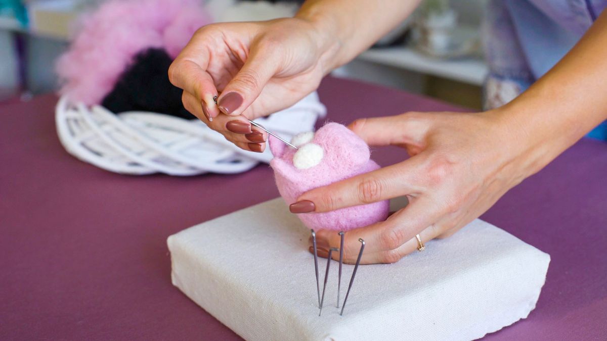 cerdito lana afieltrada paso 2