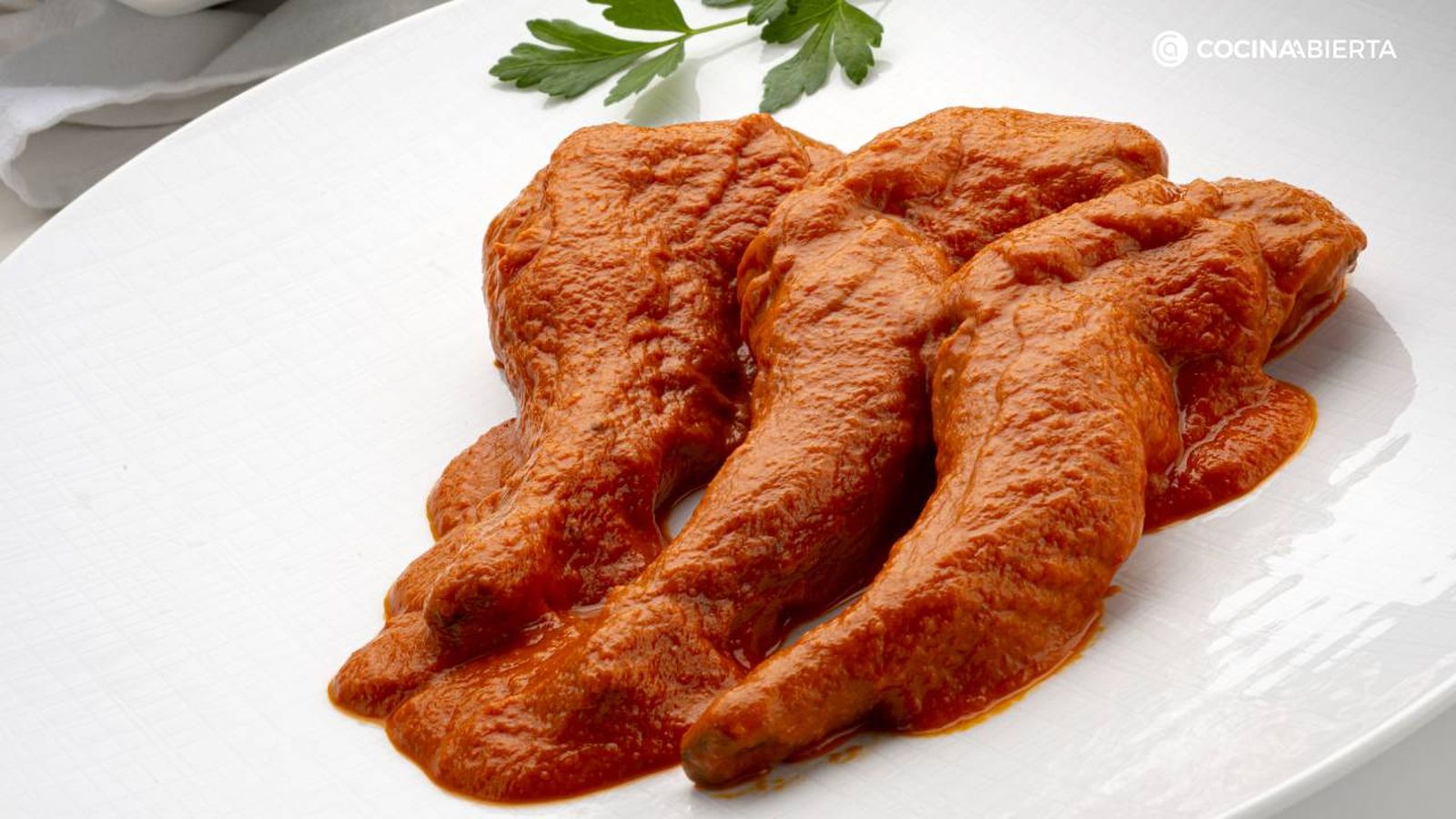 paletillas de conejo con salsa vizcaina receta