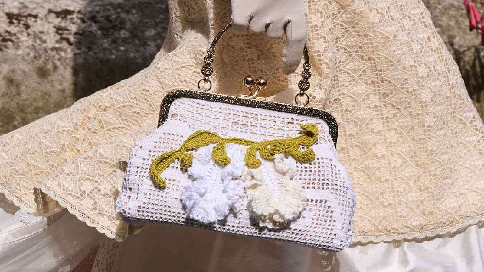 Bolso frame de ganchillo